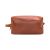 Leder Waschbeutel Everest - Braun / Blau - COGNAC