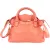 Balenciaga Coral Leather Small City Handbag