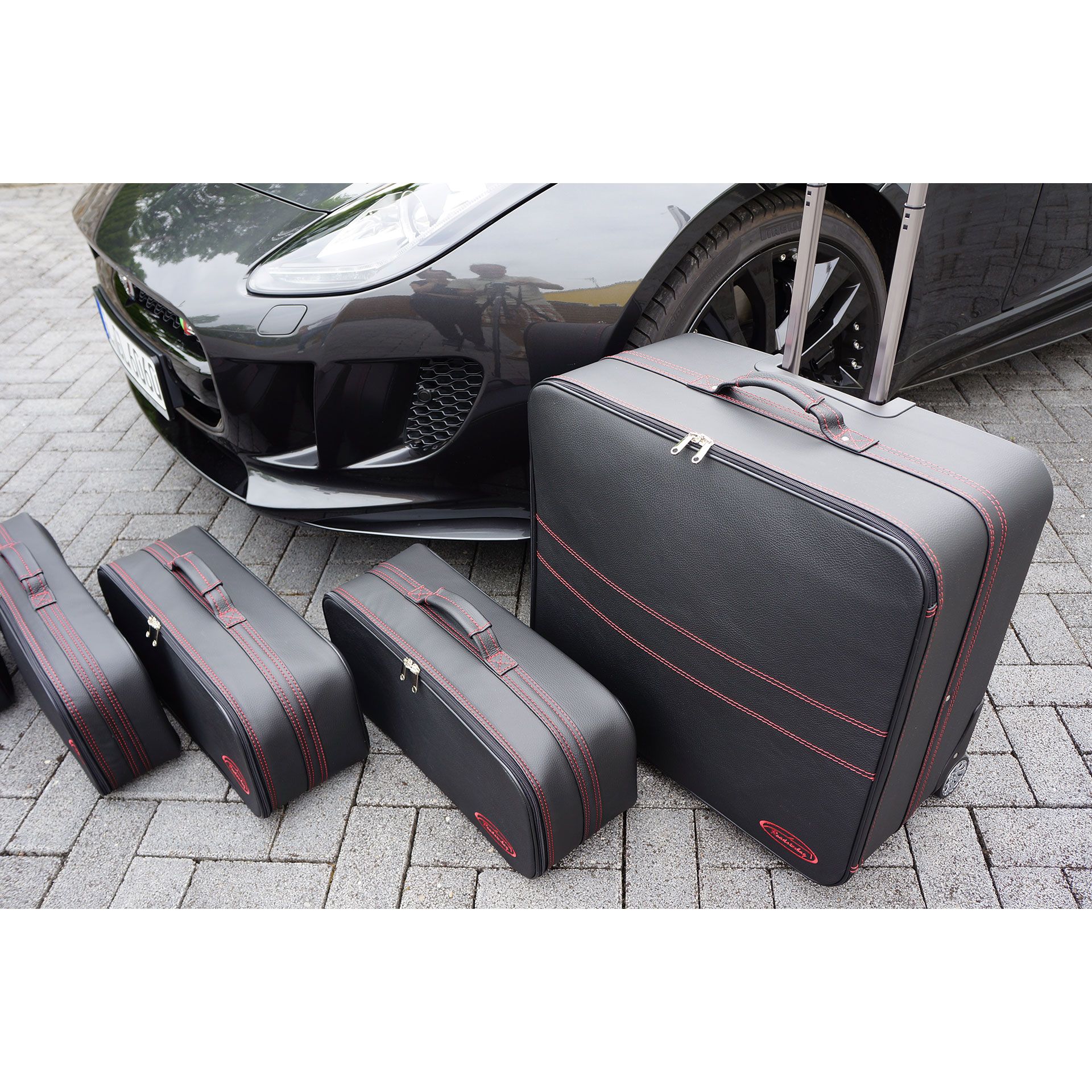 Roadsterbag Jaguar F-Type Coupé (EU) - 5-piece trunk set - Mocha 