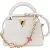 Louis Vuitton White Leather Capucines BB Handbag
