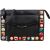 Fendi Black Leather Rainbow Studded Crossbody Bag