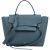 Celine Petrol Leather Grained Calfskin Belt Handbag