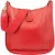 Hermès Rouge Clemence Leather Evelyne GM Crossbody Bag