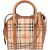 Burberry - Haymarket Dinton Cube Drawstring Handbag