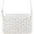 Goyard White Goyardine Monogram Plumet Flat Crossbody