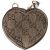 Gucci Guccissima Leather Heart Shaped Coin Purse 