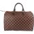 Louis Vuitton Monogram Damier Ebene Speedy 35 Boston Bag