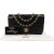 Chanel Quilted Lambskin 24K Gold Small Double Flap Shoulder Bag