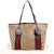 Gucci Monogram GG Canvas Patent Leather Shopper